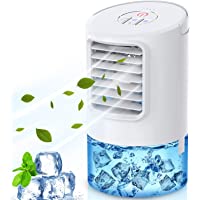 Mini Enfriador de Aire-4 en 1 Aires Acondicionados Móviles Personal-Climatizador Evaporativo Portátil-con 2 Temporizador…
